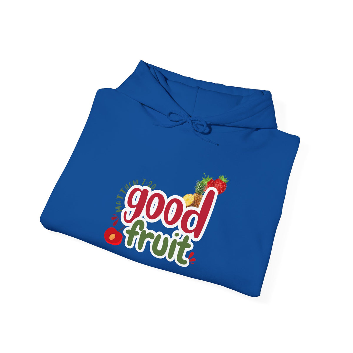 Good Fruit Unisex Hoodie — Matthew 7:20 Graphic Pullover - Bri Mone&