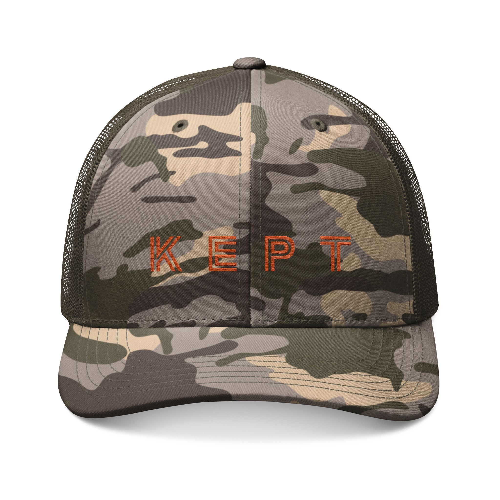 Camouflage Trucker Hat — Embroidered &