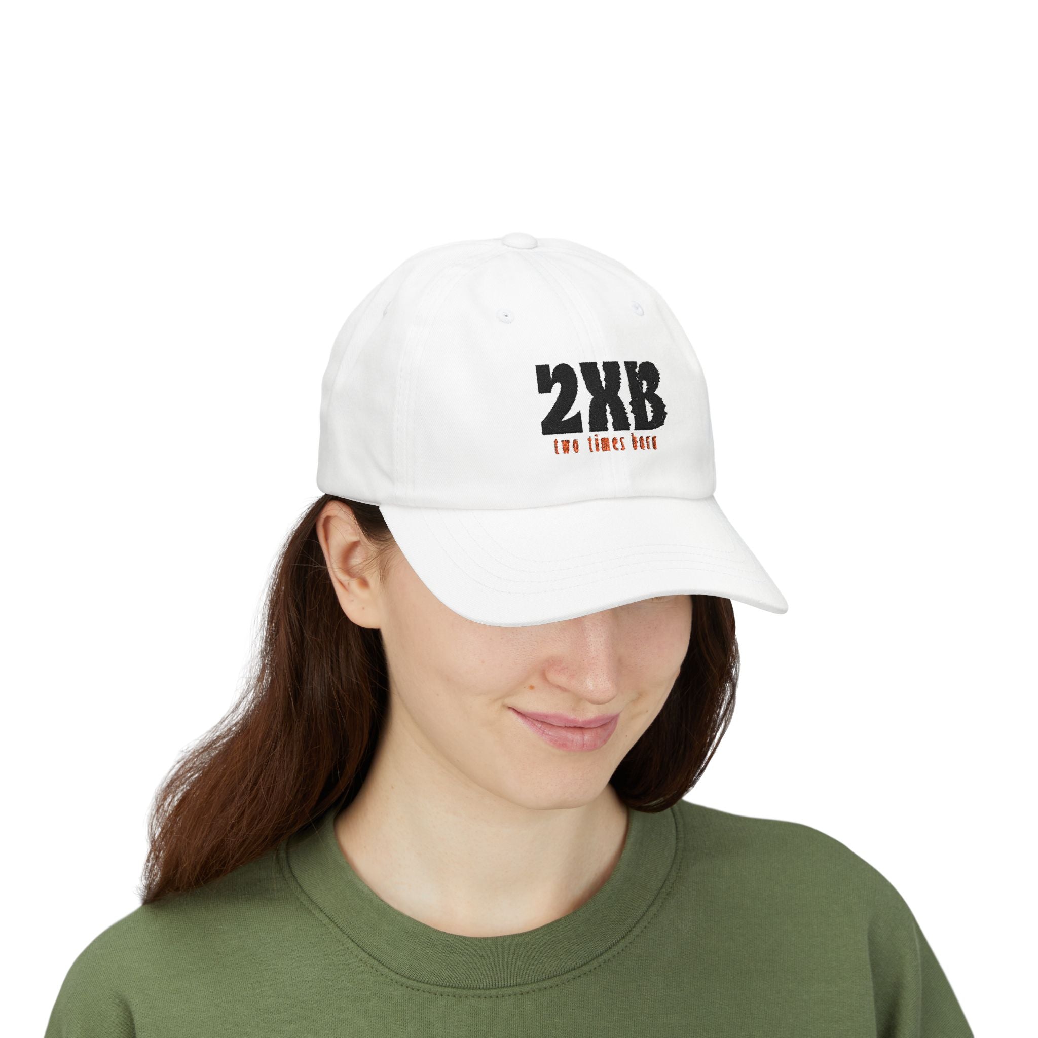 Classic Dad Cap — 2xB (Two Times Born) Embroidered Baseball Hat, John 3:3 Christian Faith Dad Hat - Bri Mone&