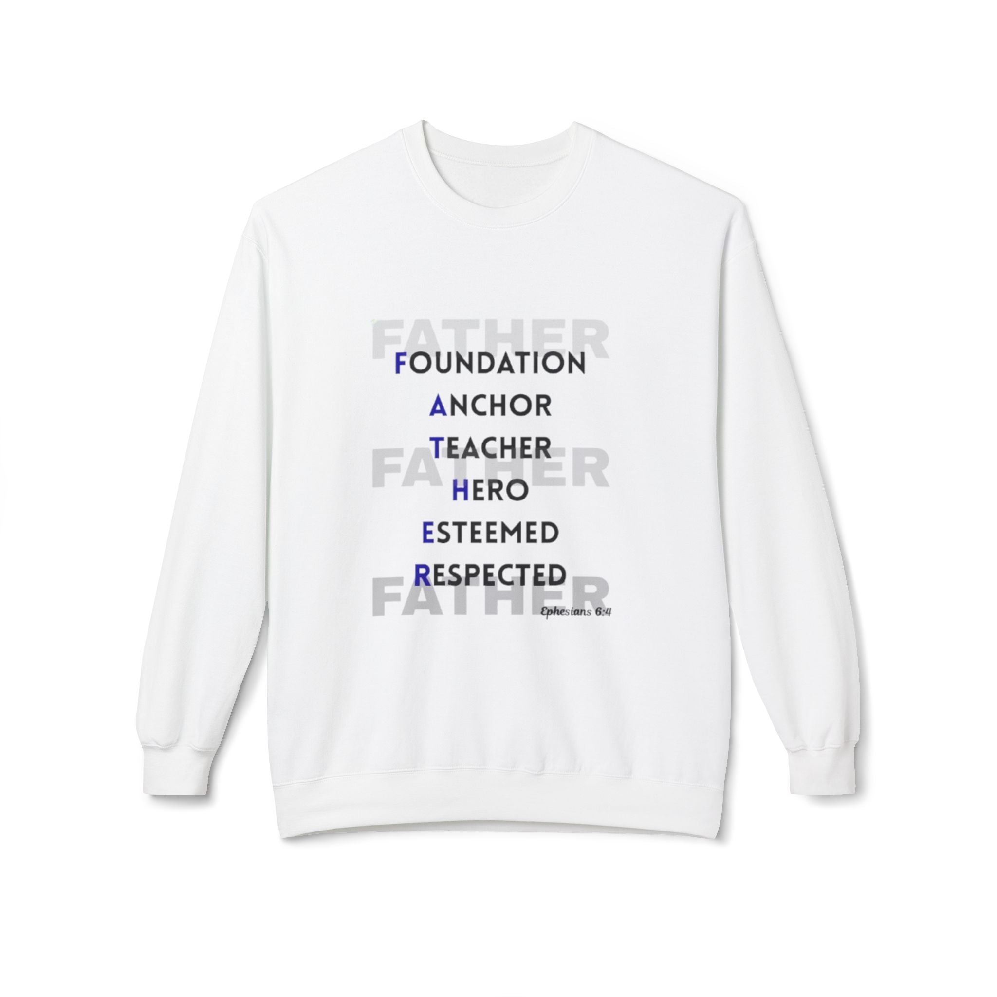 Father Acronym Crewneck Sweatshirt – "Father: Foundation, Anchor, Teacher, Hero" Gift - Bri Mone&