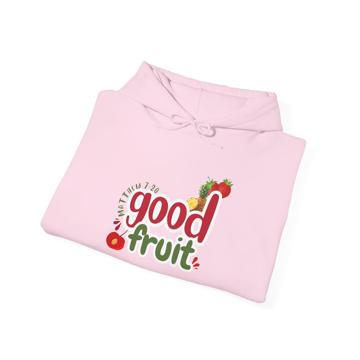 Good Fruit Unisex Hoodie — Matthew 7:20 Graphic Pullover - Bri Mone&