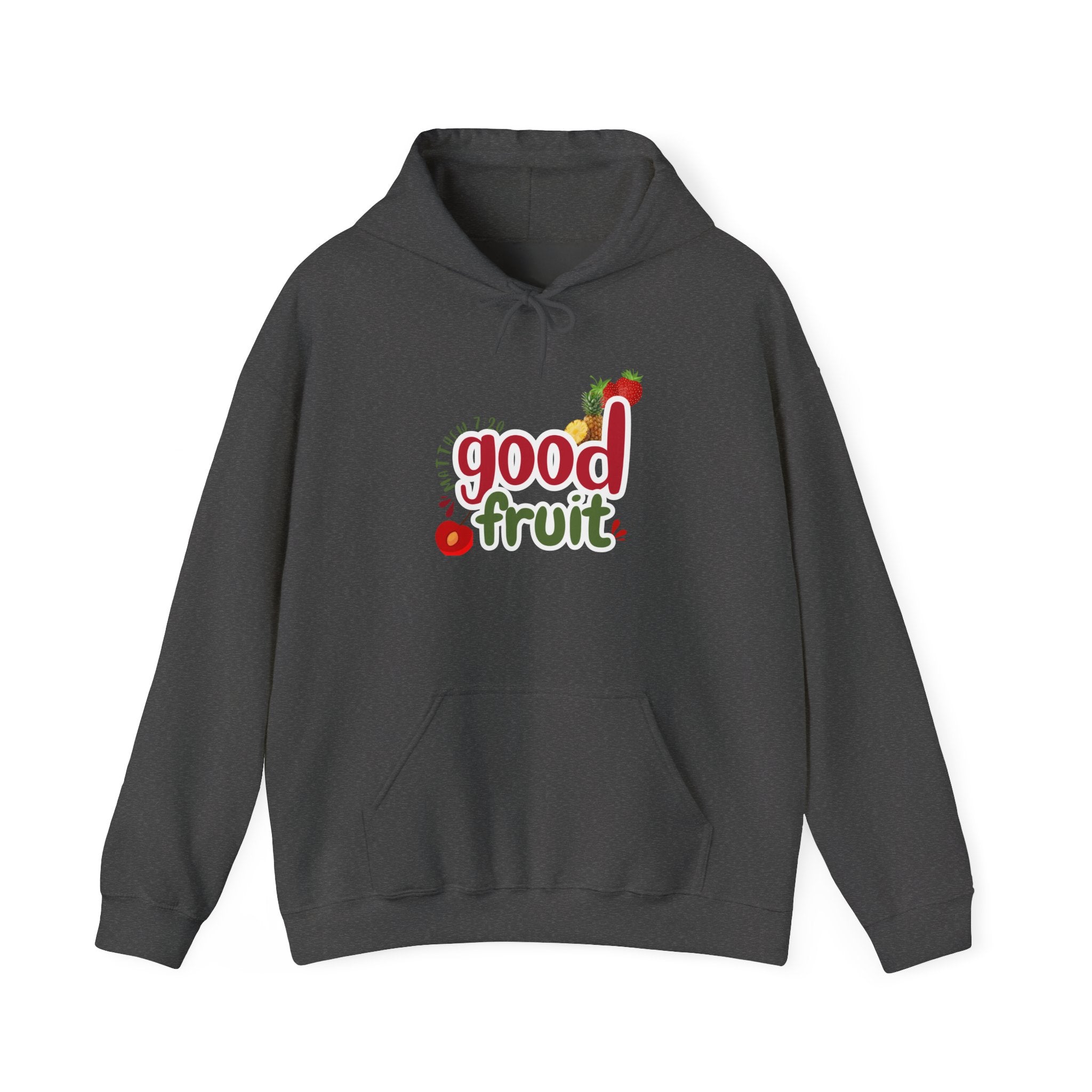 Good Fruit Unisex Hoodie — Matthew 7:20 Graphic Pullover - Bri Mone&
