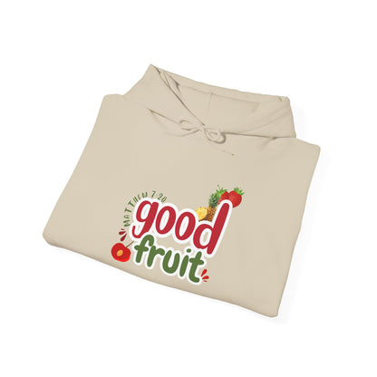 Good Fruit Unisex Hoodie — Matthew 7:20 Graphic Pullover - Bri Mone&