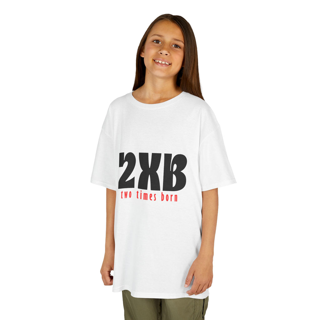 Kids T-Shirt “2xB – two times born” Bold Graphic Tee