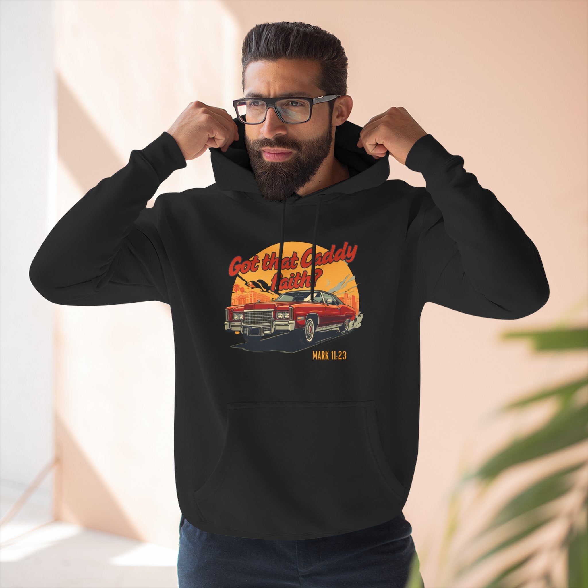 Caddy Faith Unisex Hoodie – Retro Graphic