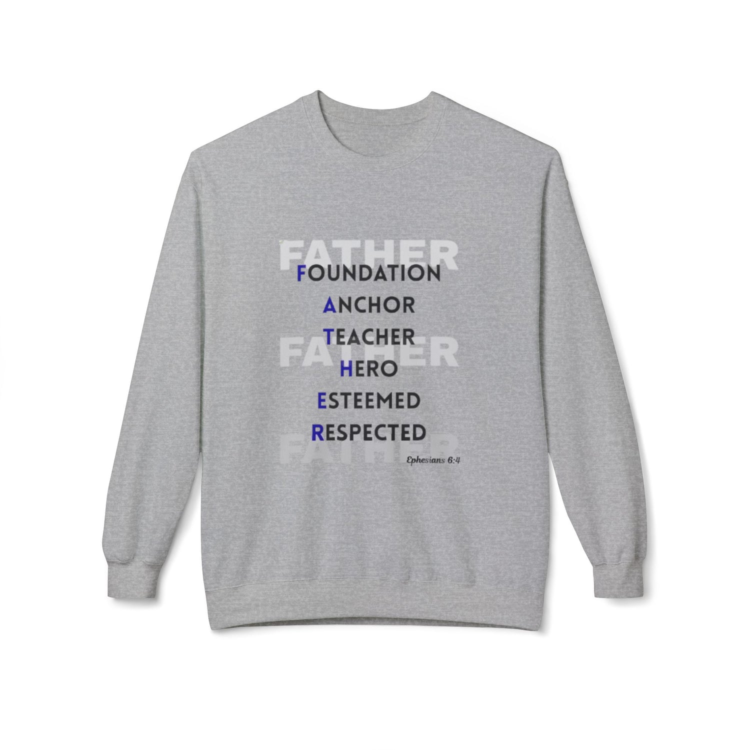Father Acronym Crewneck Sweatshirt – "Father: Foundation, Anchor, Teacher, Hero" Gift - Bri Mone&