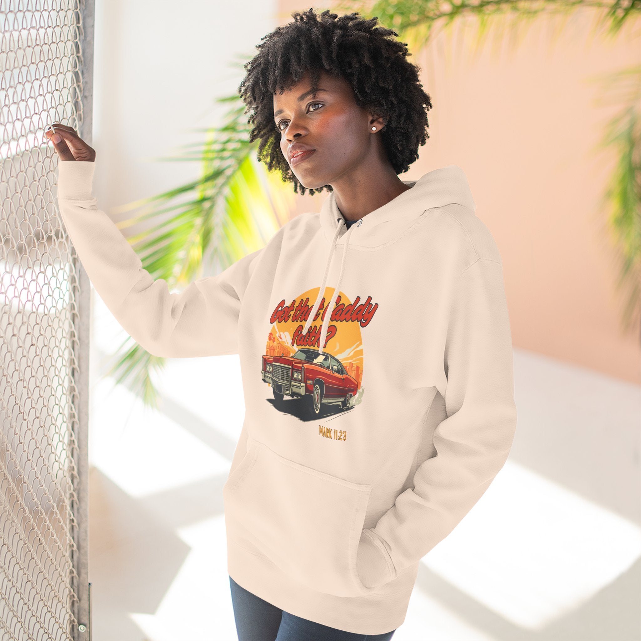 Caddy Faith Unisex Hoodie – Retro Graphic