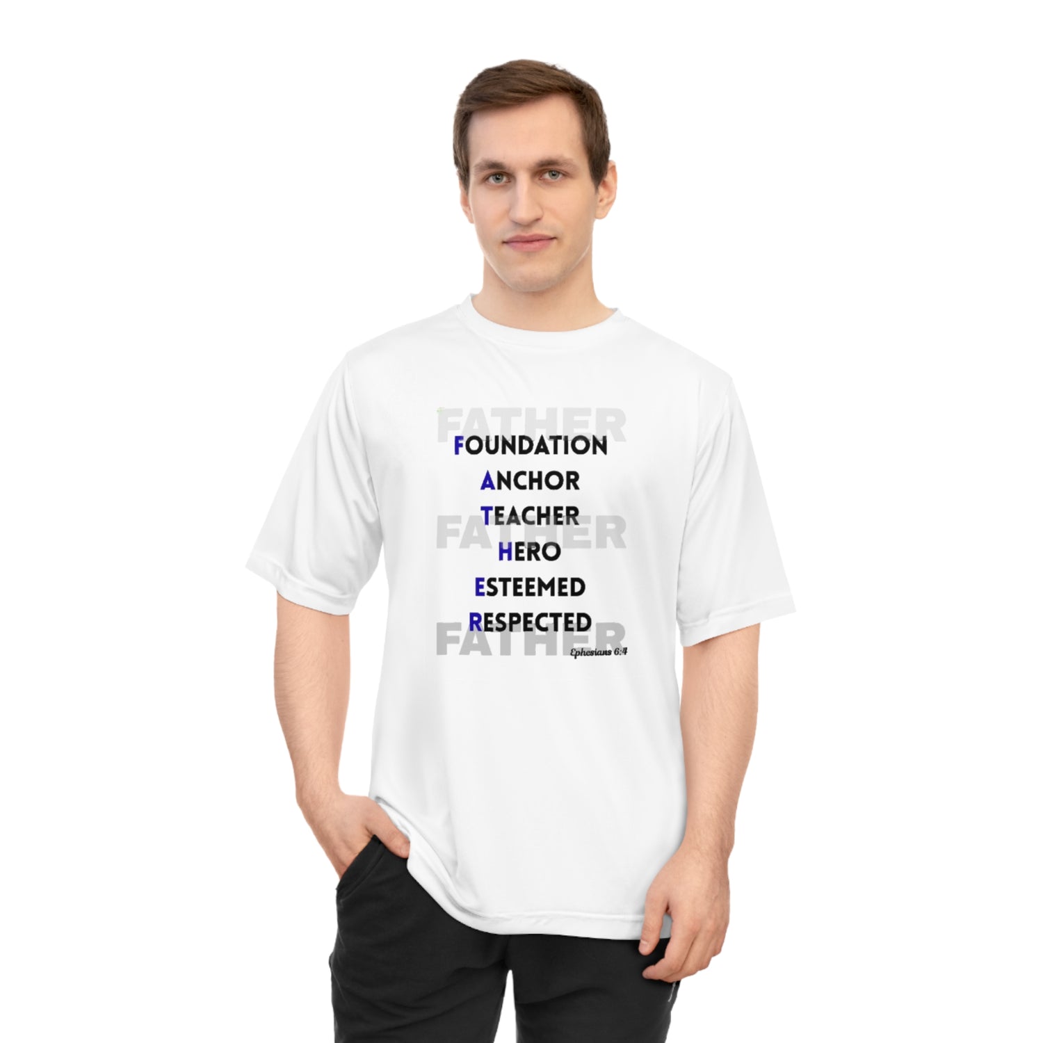 Father Acronym T-Shirt — "Father: Foundation, Anchor, Teacher, Hero" - Bri Mone&