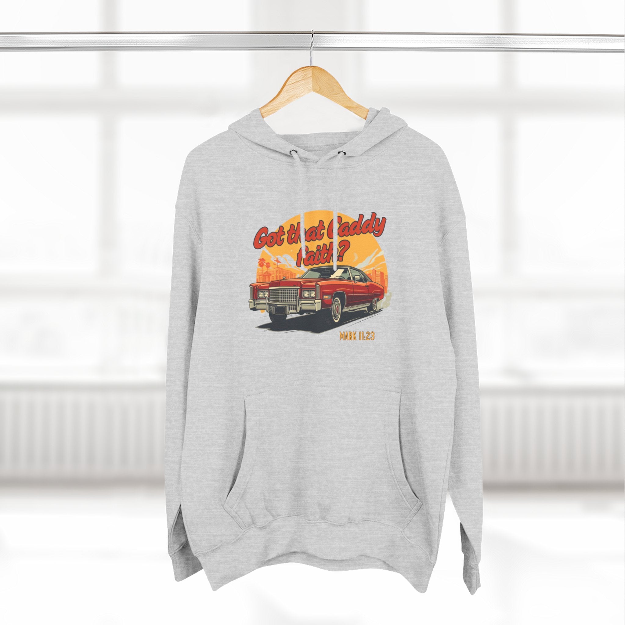 Caddy Faith Unisex Hoodie – Retro Graphic