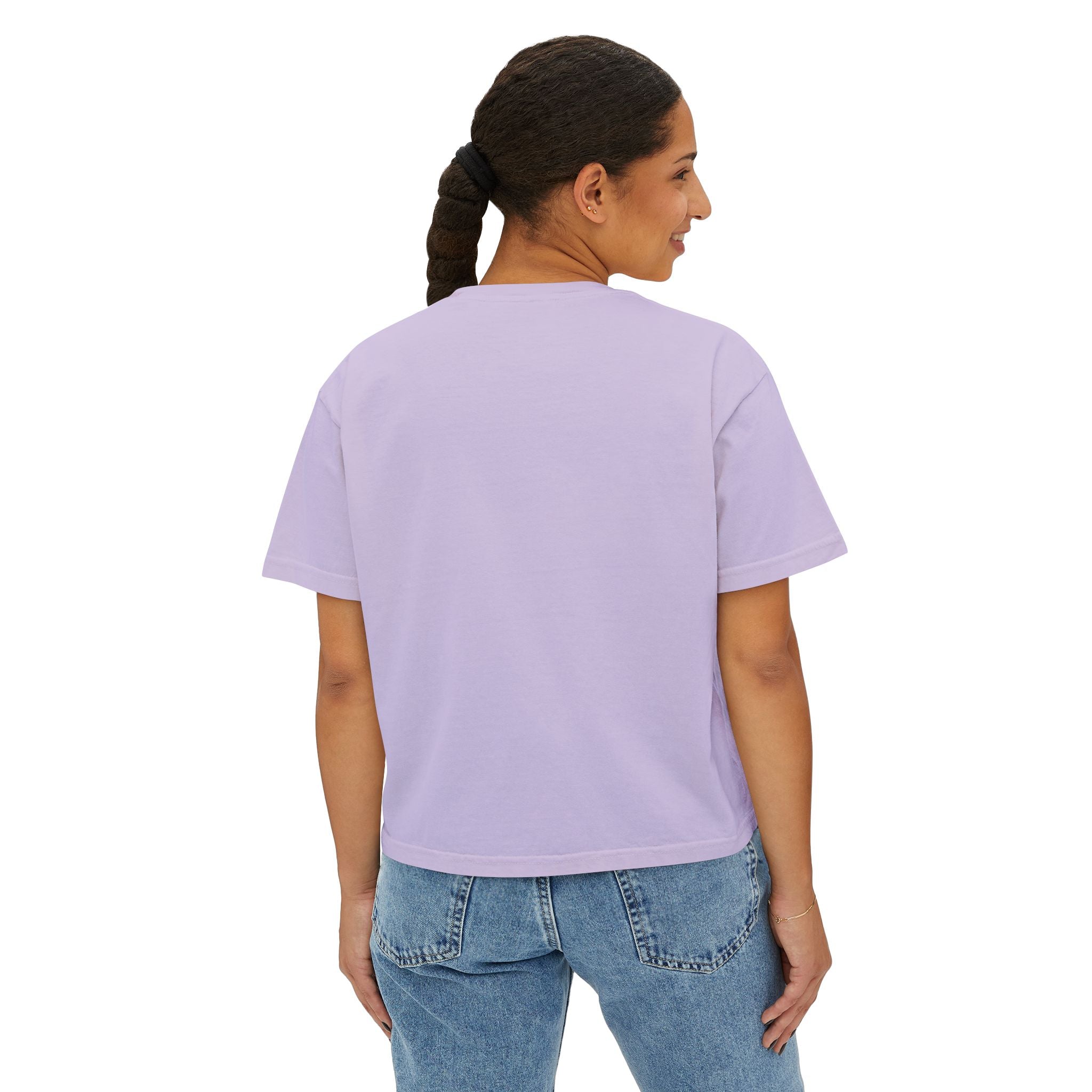 Joy Comes in the Morning Women's Cropped Tee — Inspirational Sunrise Graphic