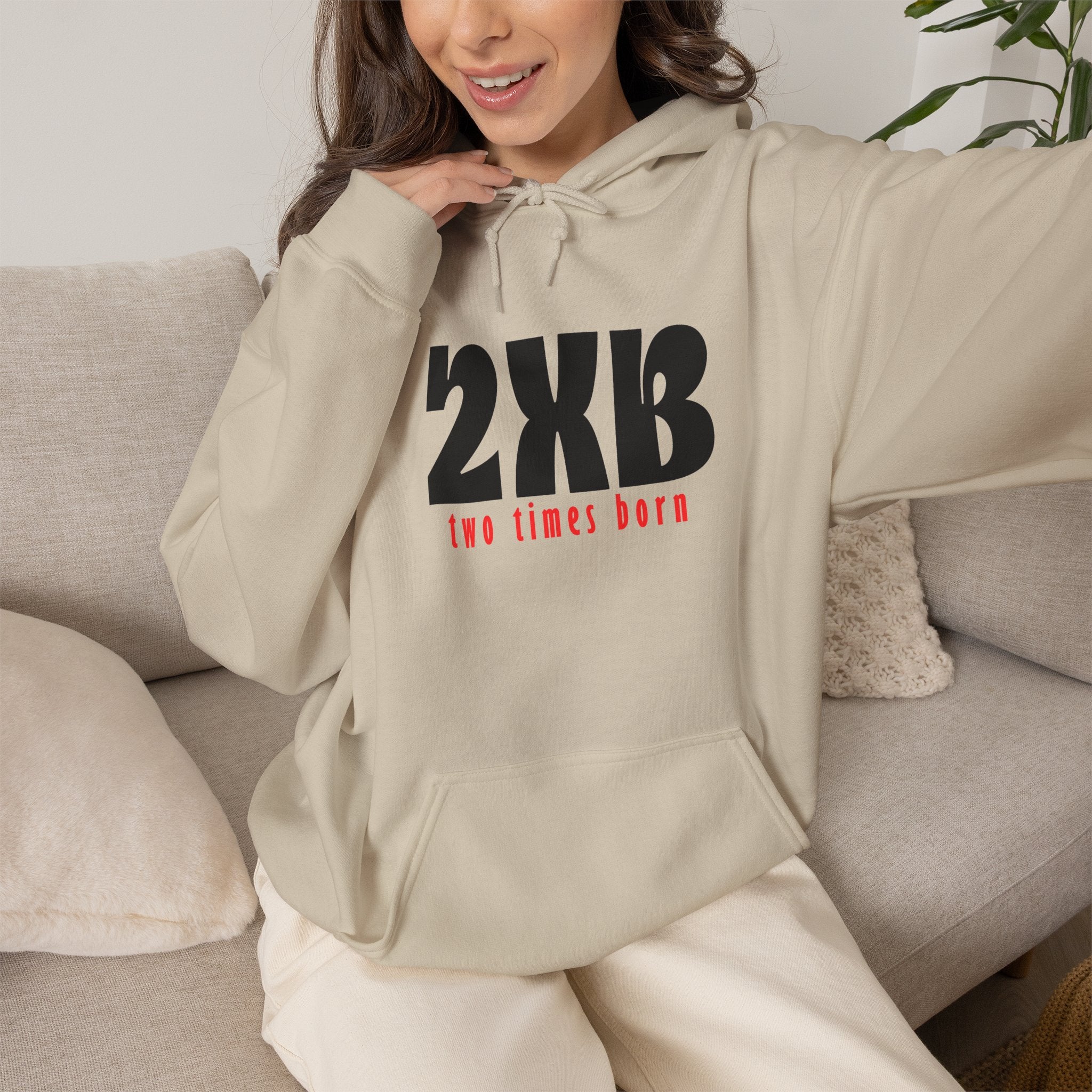 2XB Two Times Born Unisex Pullover Hooded Sweatshirt