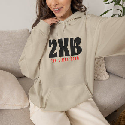 2XB Two Times Born Unisex Pullover Hooded Sweatshirt - Bri Mone&