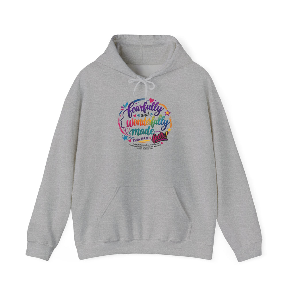 Fearfully & Wonderfully Made Women's Hoodie — Christian Scripture Sweatshirt