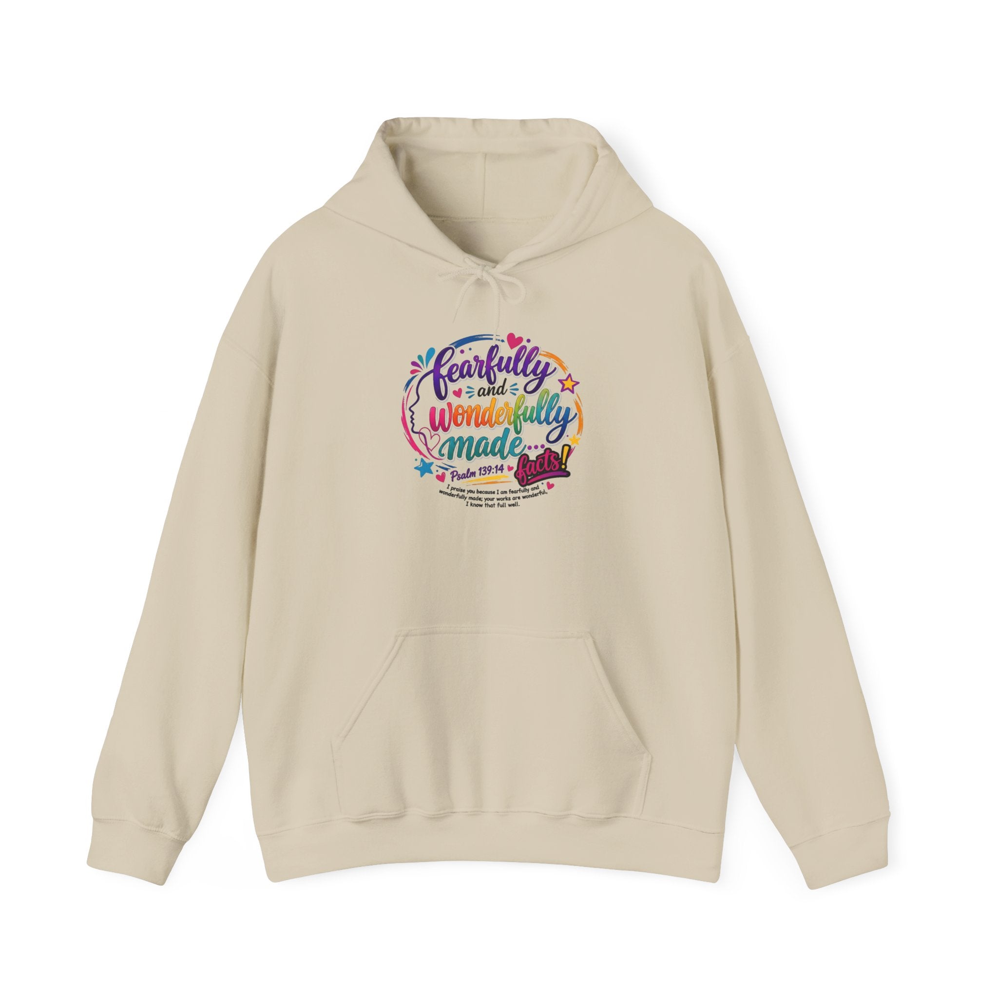 Fearfully & Wonderfully Made Women's Hoodie — Christian Scripture Sweatshirt