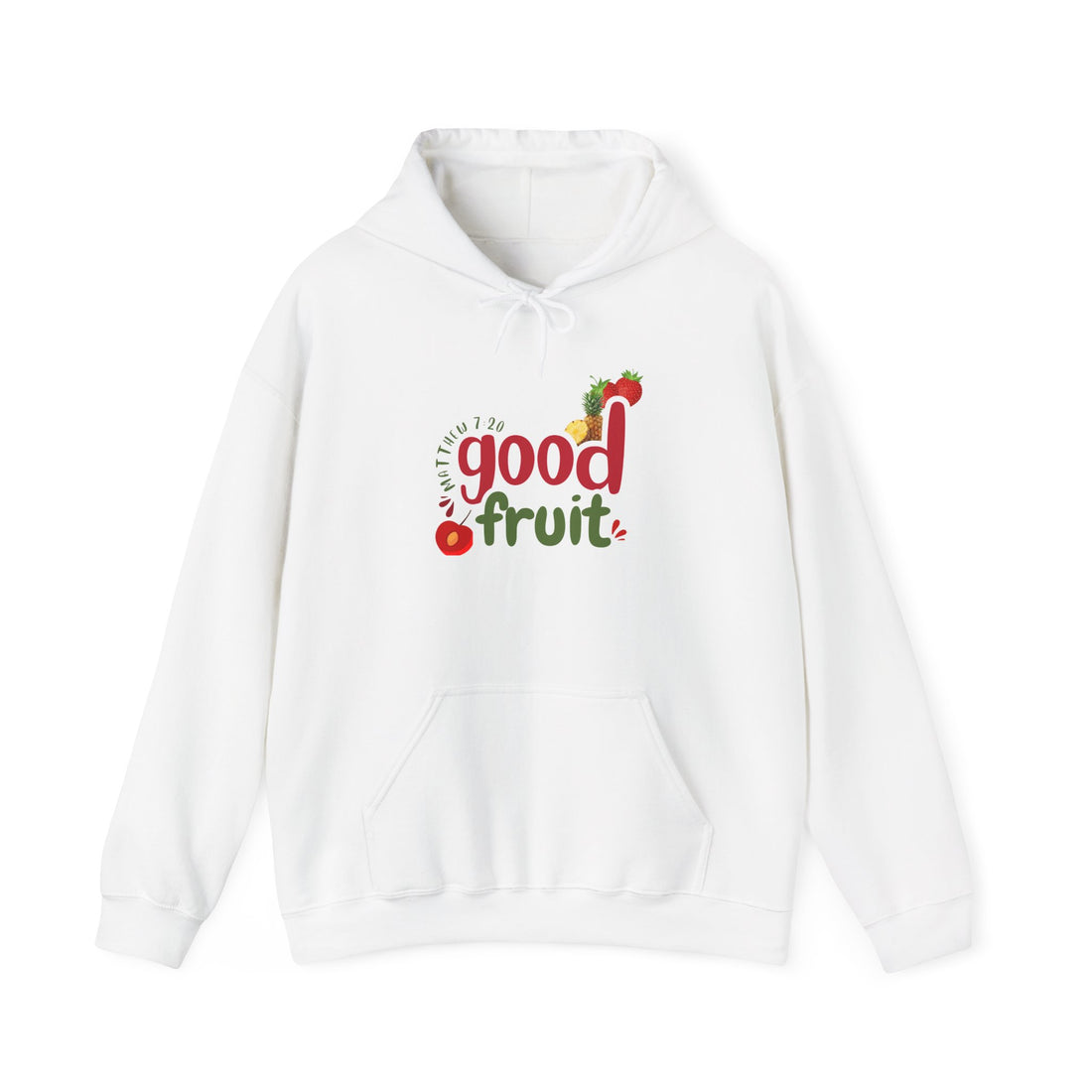 Good Fruit Unisex Hoodie — Matthew 7:20 Graphic Pullover - Bri Mone&