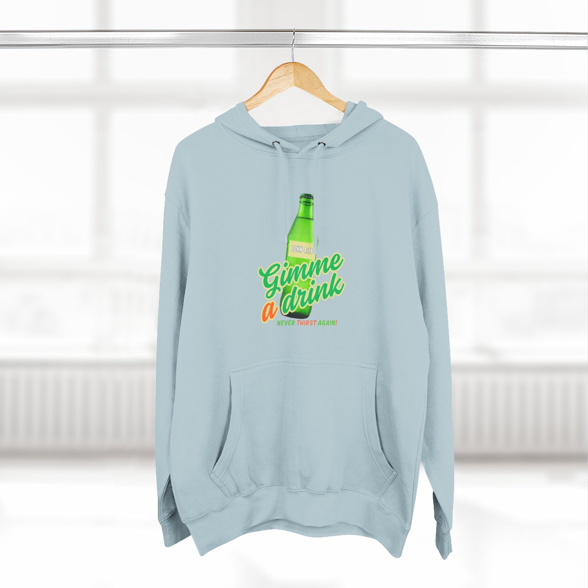 Gimme a Drink Hoodie – Retro Soda Bottle Graphic Pullover