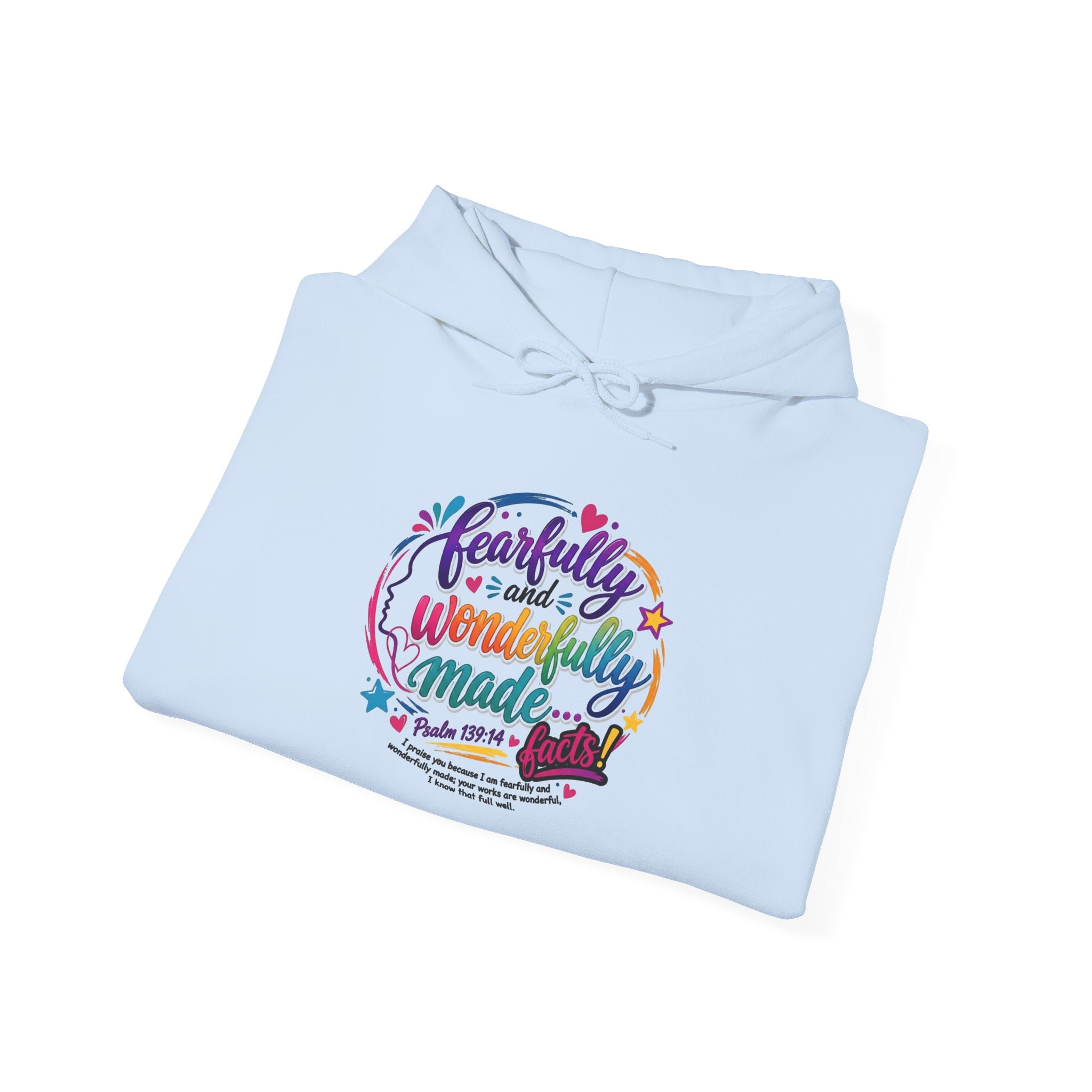 Fearfully & Wonderfully Made Women's Hoodie — Christian Scripture Sweatshirt