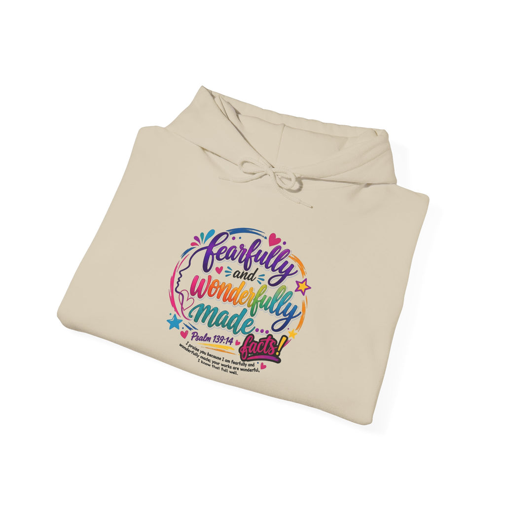 Fearfully & Wonderfully Made Women's Hoodie — Christian Scripture Sweatshirt