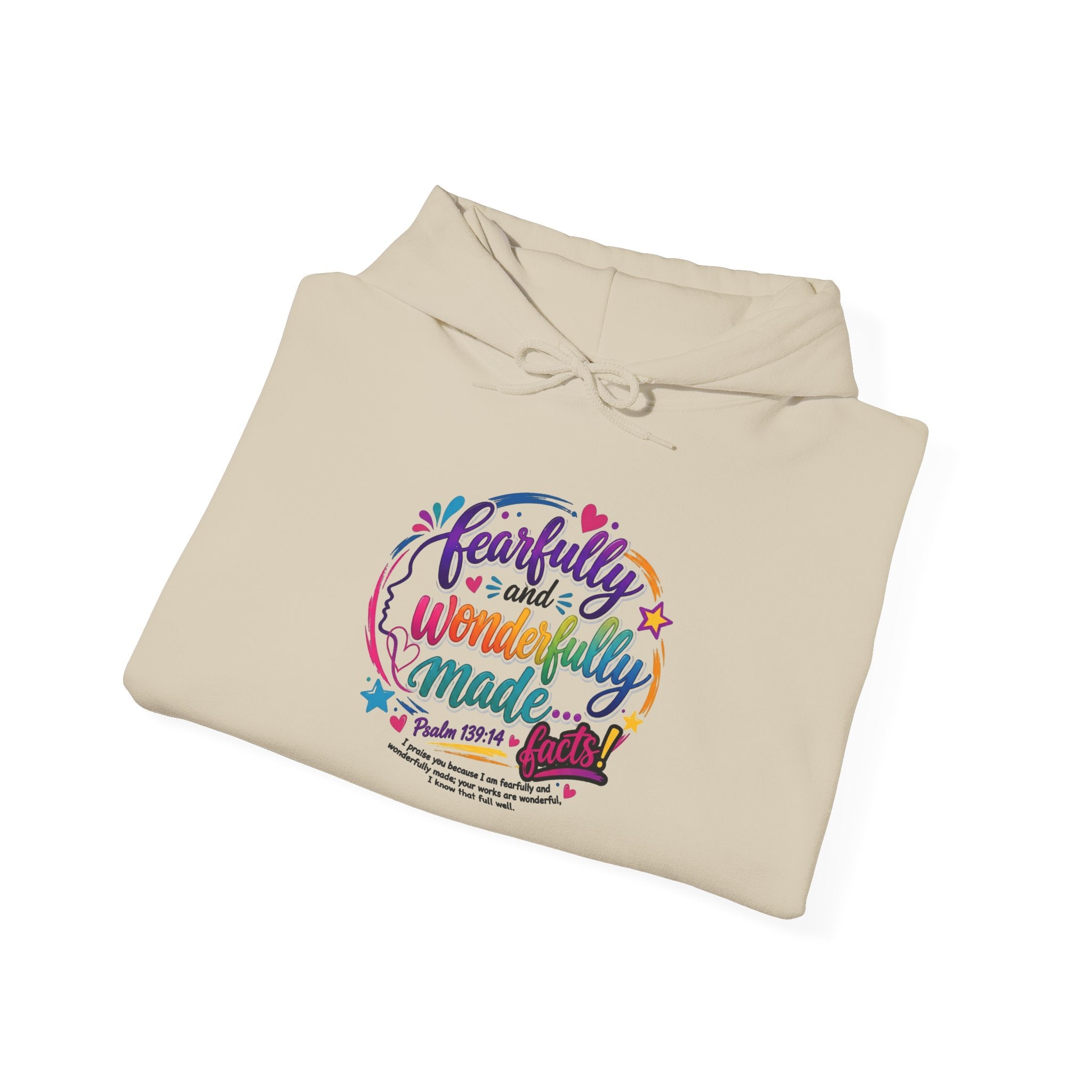 Fearfully & Wonderfully Made Women's Hoodie — Christian Scripture Sweatshirt