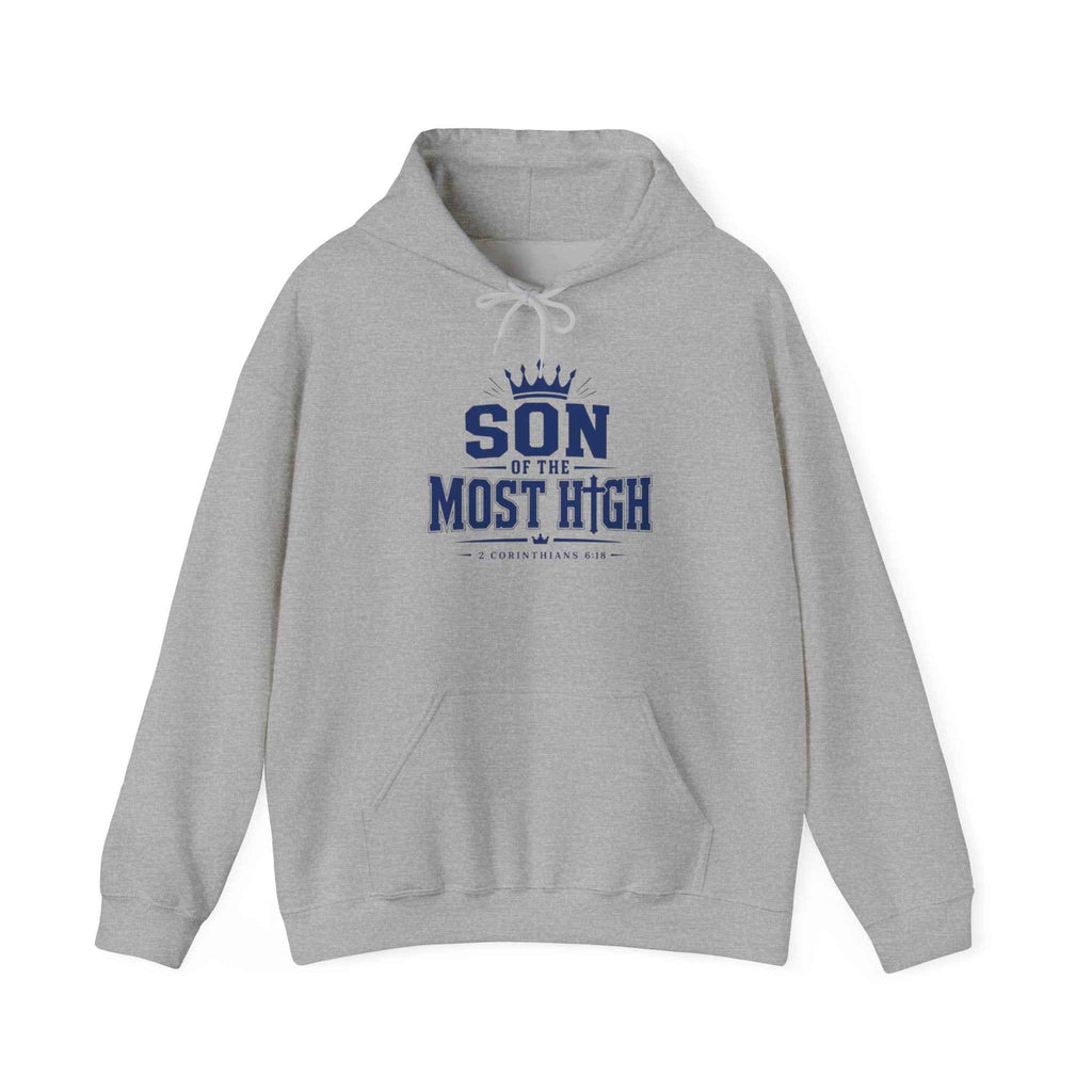 Son of the Most High Hoodie — Christian Faith Crown Sweatshirt