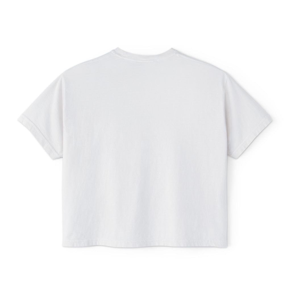 Joy Comes in the Morning Women's Cropped Tee — Inspirational Sunrise Graphic