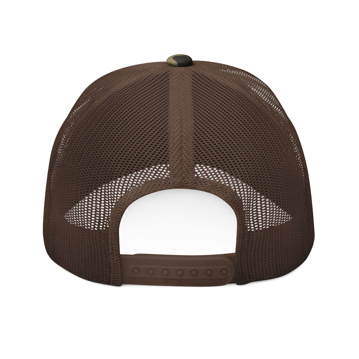 Camouflage Trucker Hat — Embroidered 'KEPT' Psalm 121:7 Camo Mesh Cap - Bri Mone't Apparel