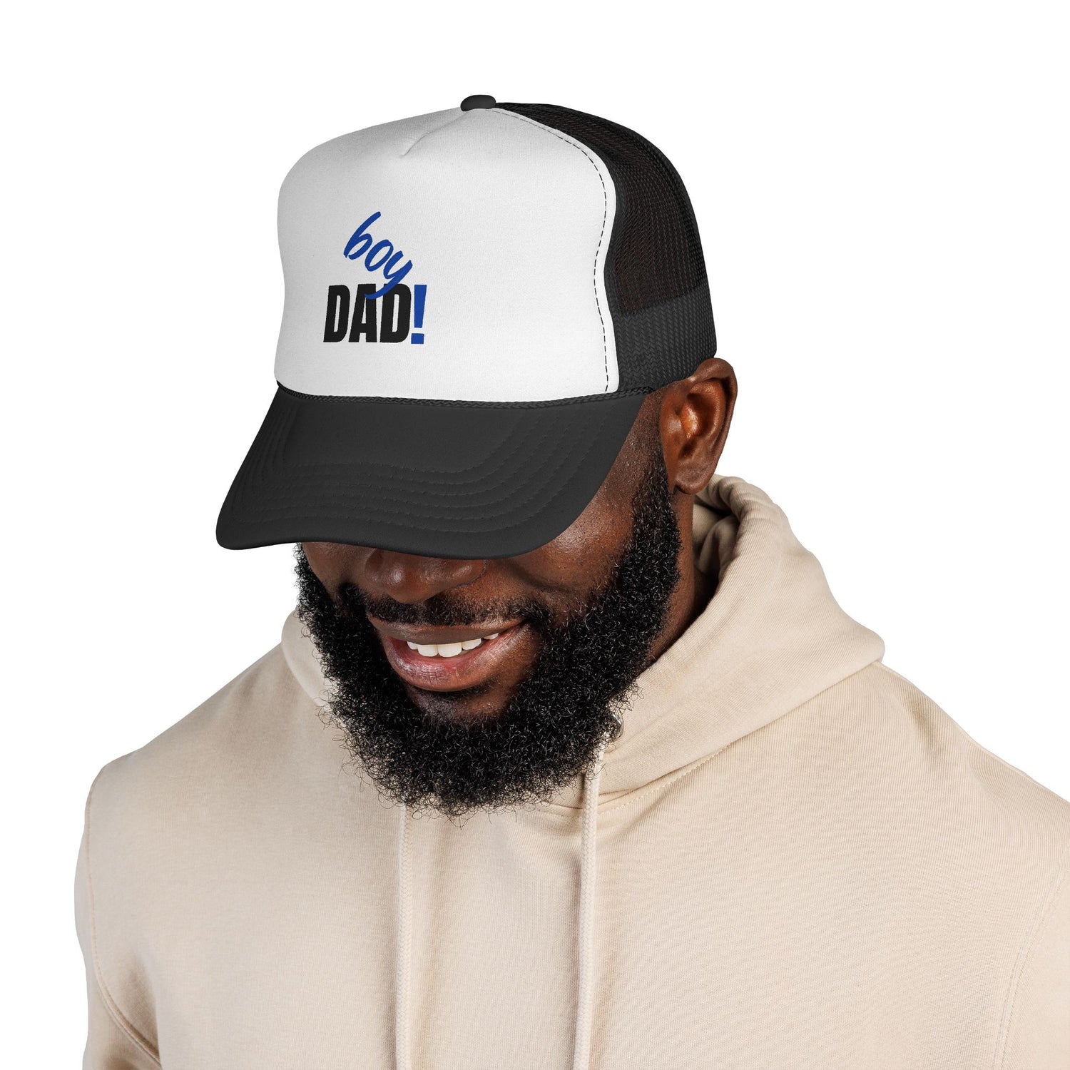 Boy Dad Trucker Cap — New Baby Announcement Hat for Proud Fathers - Bri Mone&