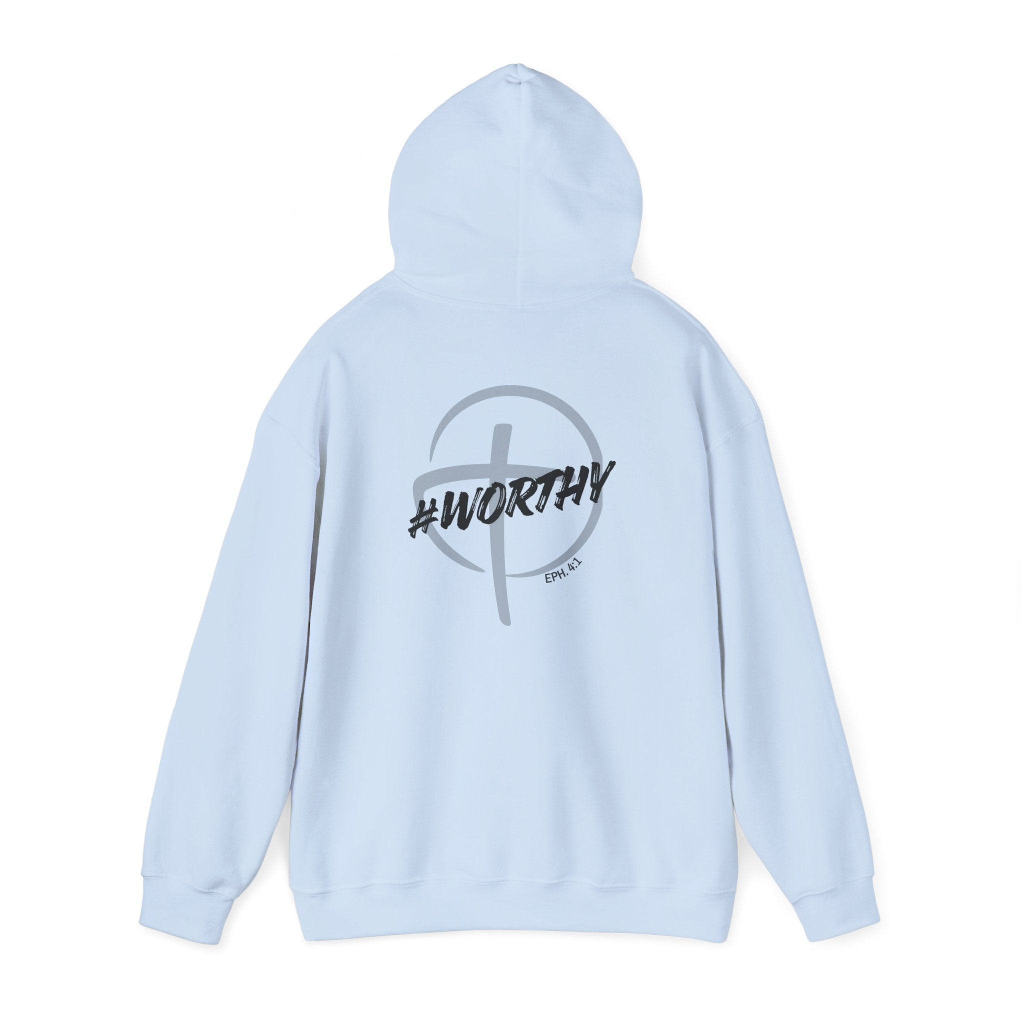 #Worthy Unisex Hoodie Faith-Inspired Graphic Pullover