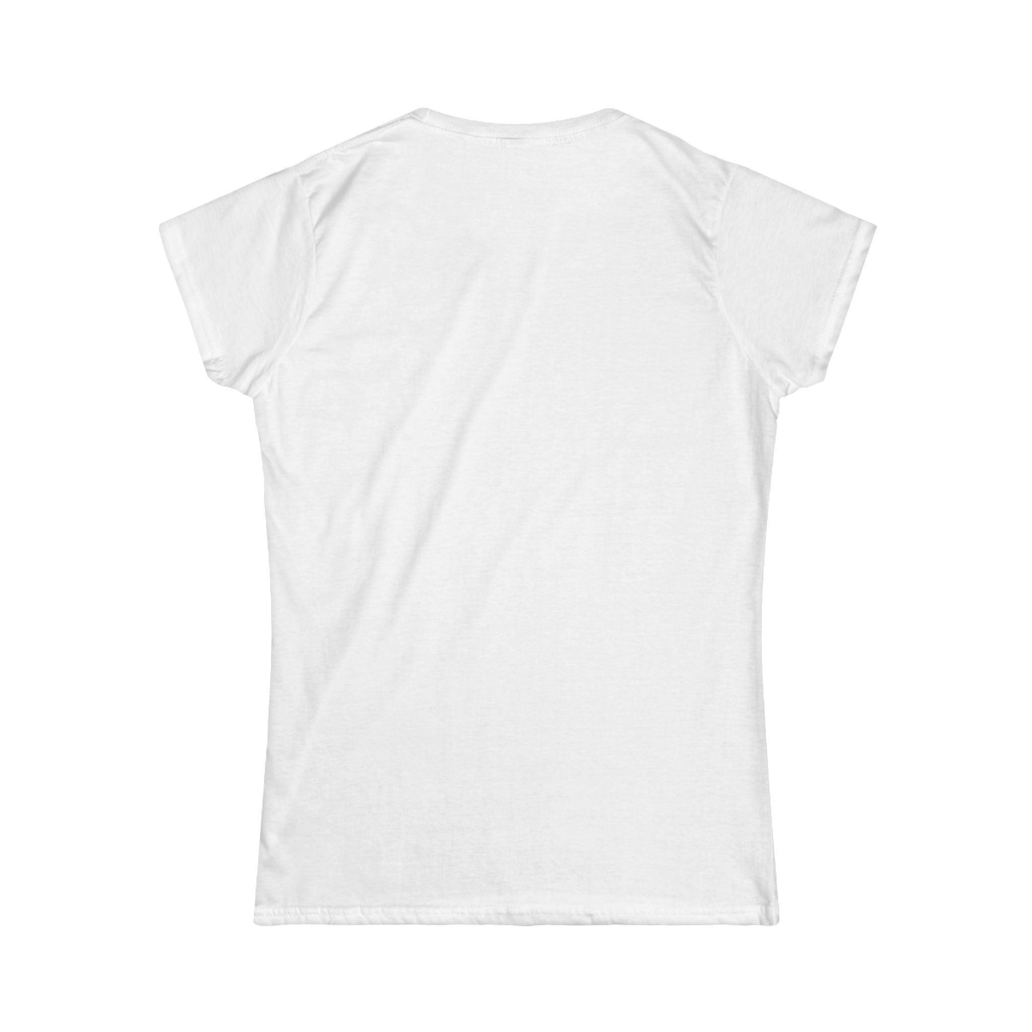 Women’s White Caddy Faith Tee — Classic Softstyle Short Sleeve Shirt