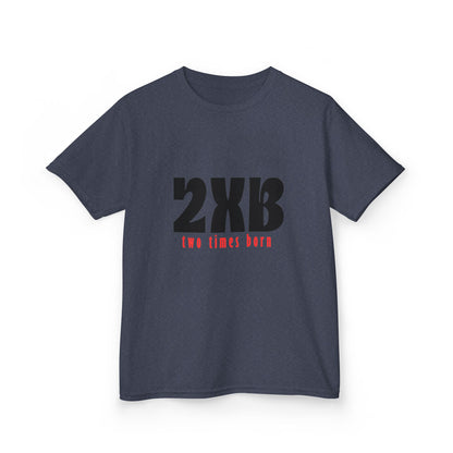 Kids T-Shirt “2xB – two times born” Bold Graphic Tee - Bri Mone&