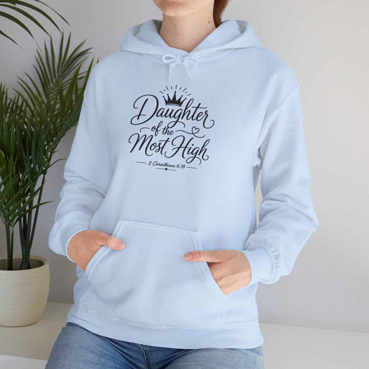 Daughter of the Most High Hoodie - Christian Faith Scripture Sweatshirt - Bri Mone't Apparel