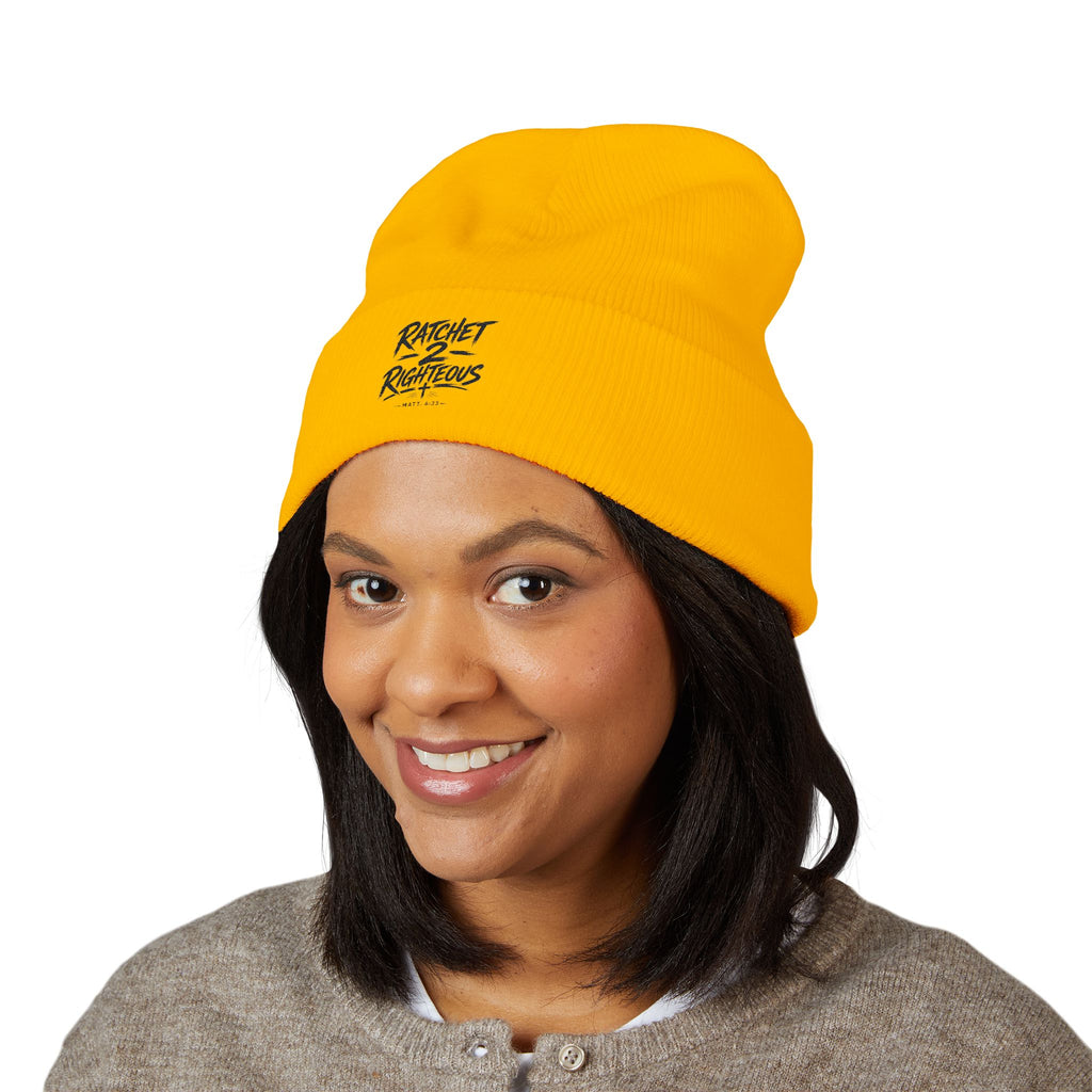 Ratchet 2 Righteous Cuffed Beanie — Classic Knit Winter Hat