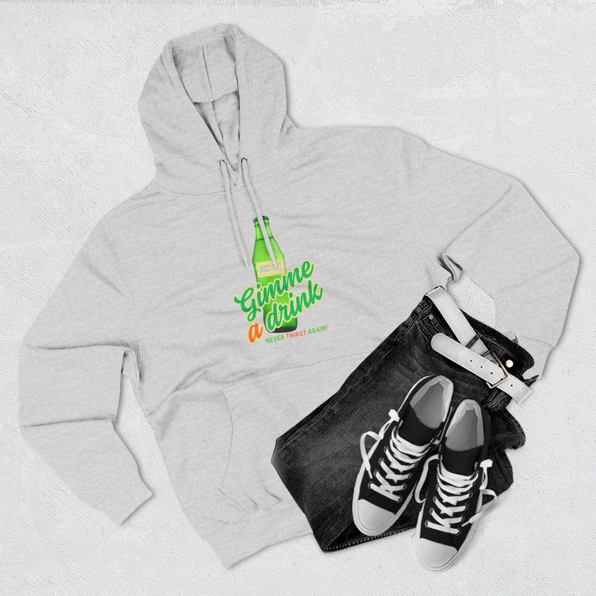 Gimme a Drink Hoodie – Retro Soda Bottle Graphic Pullover - Bri Mone&