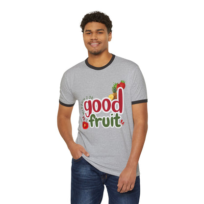 Good Fruit Unisex Ringer Tee - Retro Fruit Graphic T-Shirt - Bri Mone&