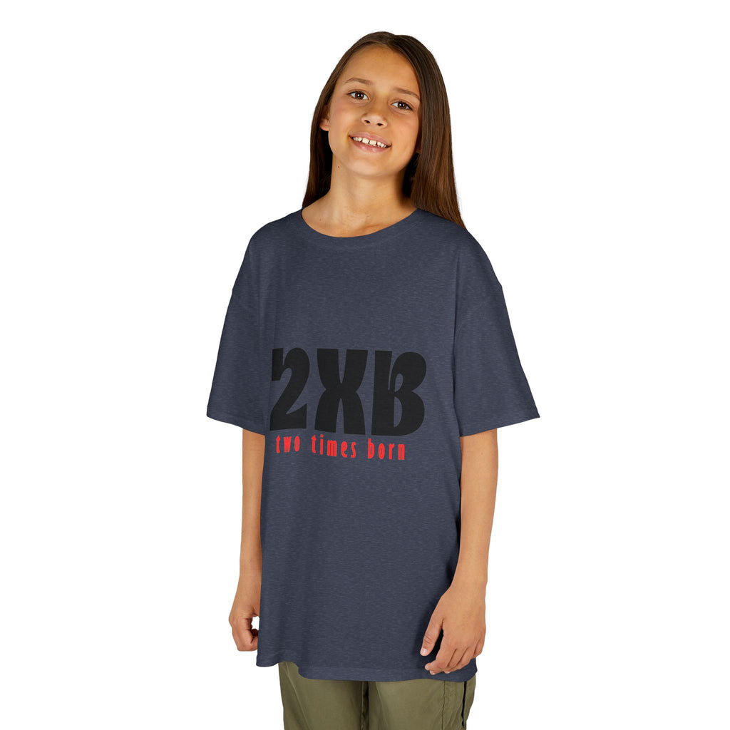 Kids T-Shirt “2xB – two times born” Bold Graphic Tee