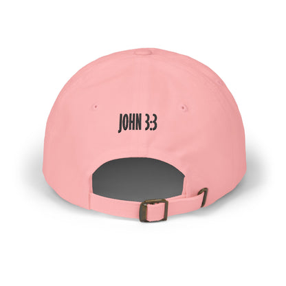 Classic Dad Cap — 2xB (Two Times Born) Embroidered Baseball Hat, John 3:3 Christian Faith Dad Hat - Bri Mone&