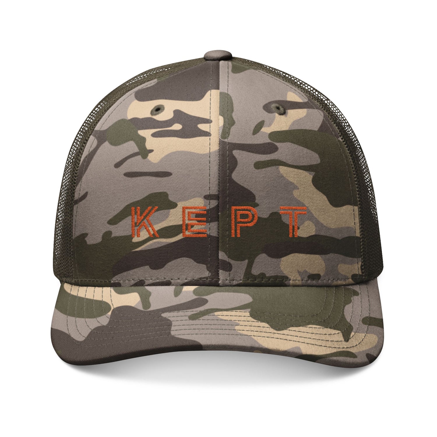 Camouflage Trucker Hat — Embroidered &
