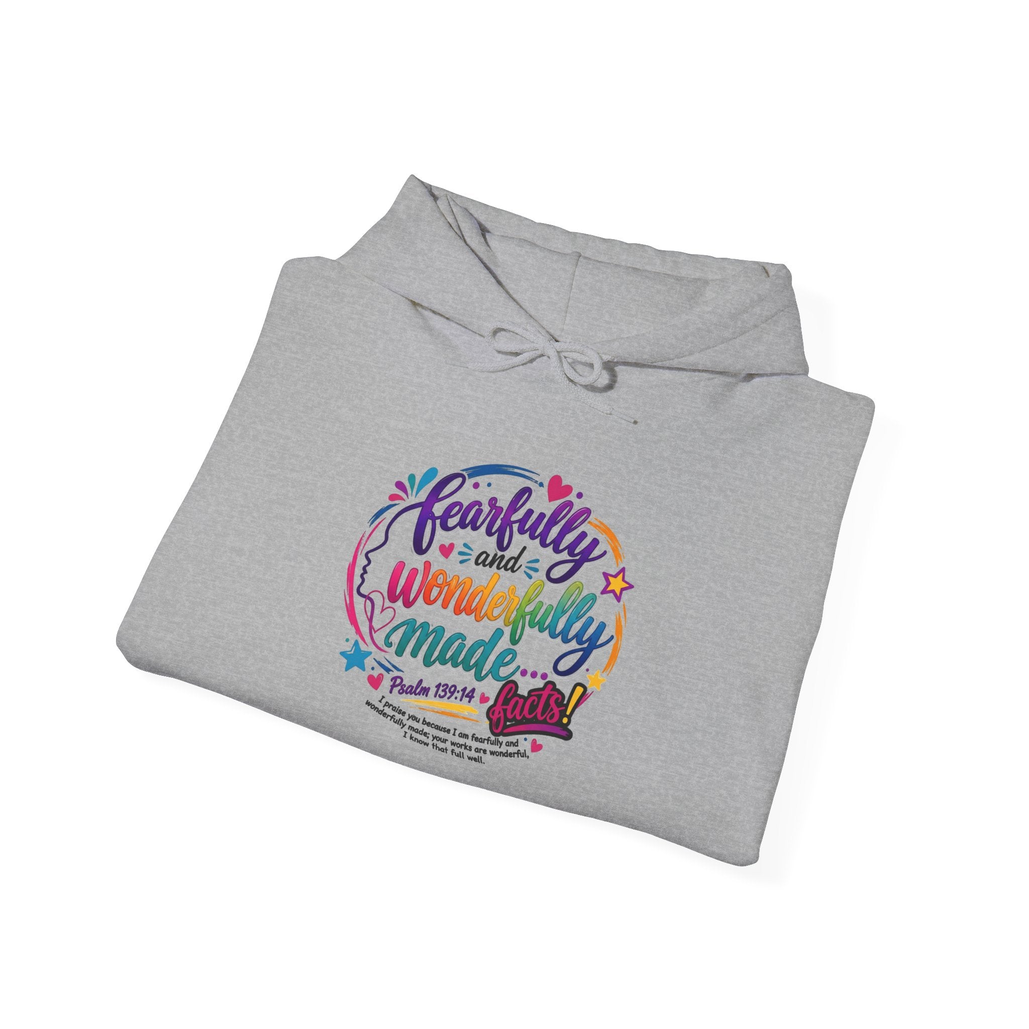 Fearfully & Wonderfully Made Women's Hoodie — Christian Scripture Sweatshirt