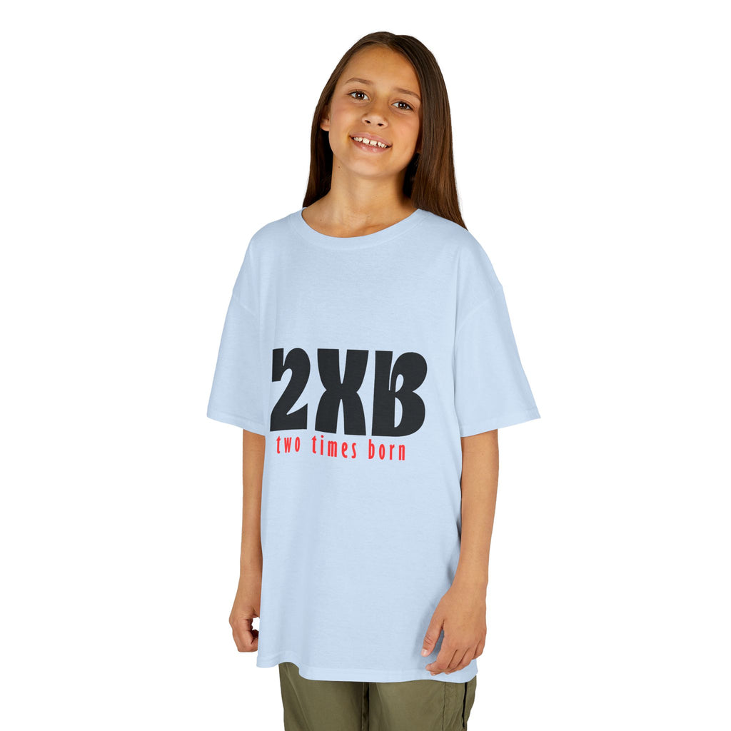Kids T-Shirt “2xB – two times born” Bold Graphic Tee