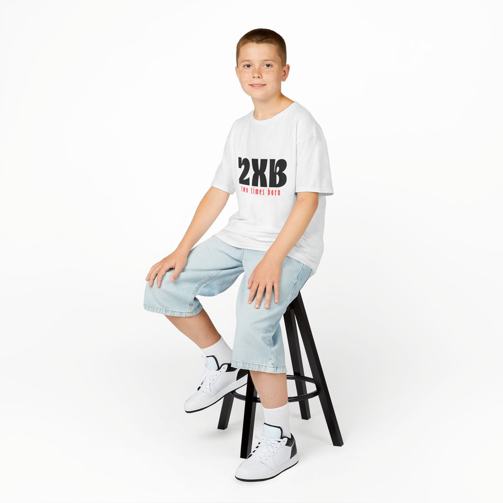 Kids T-Shirt “2xB – two times born” Bold Graphic Tee