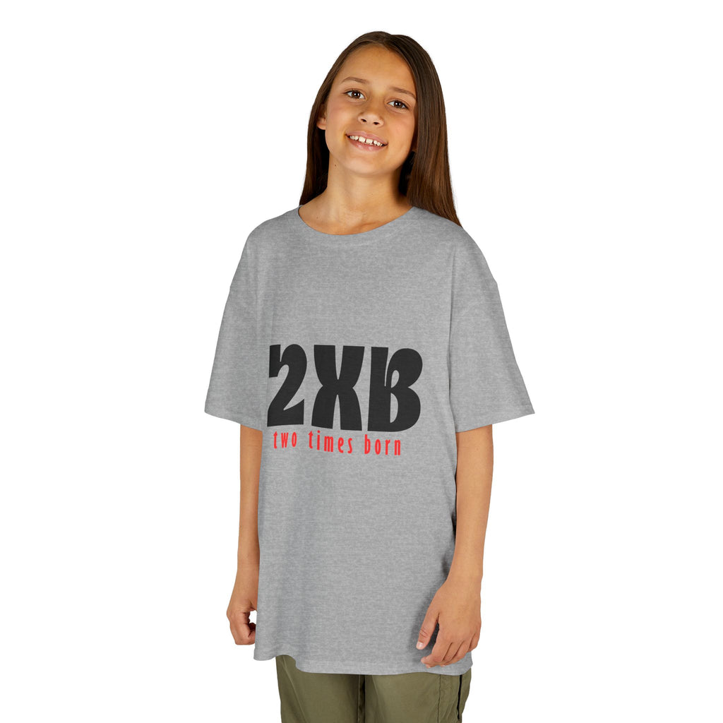 Kids T-Shirt “2xB – two times born” Bold Graphic Tee