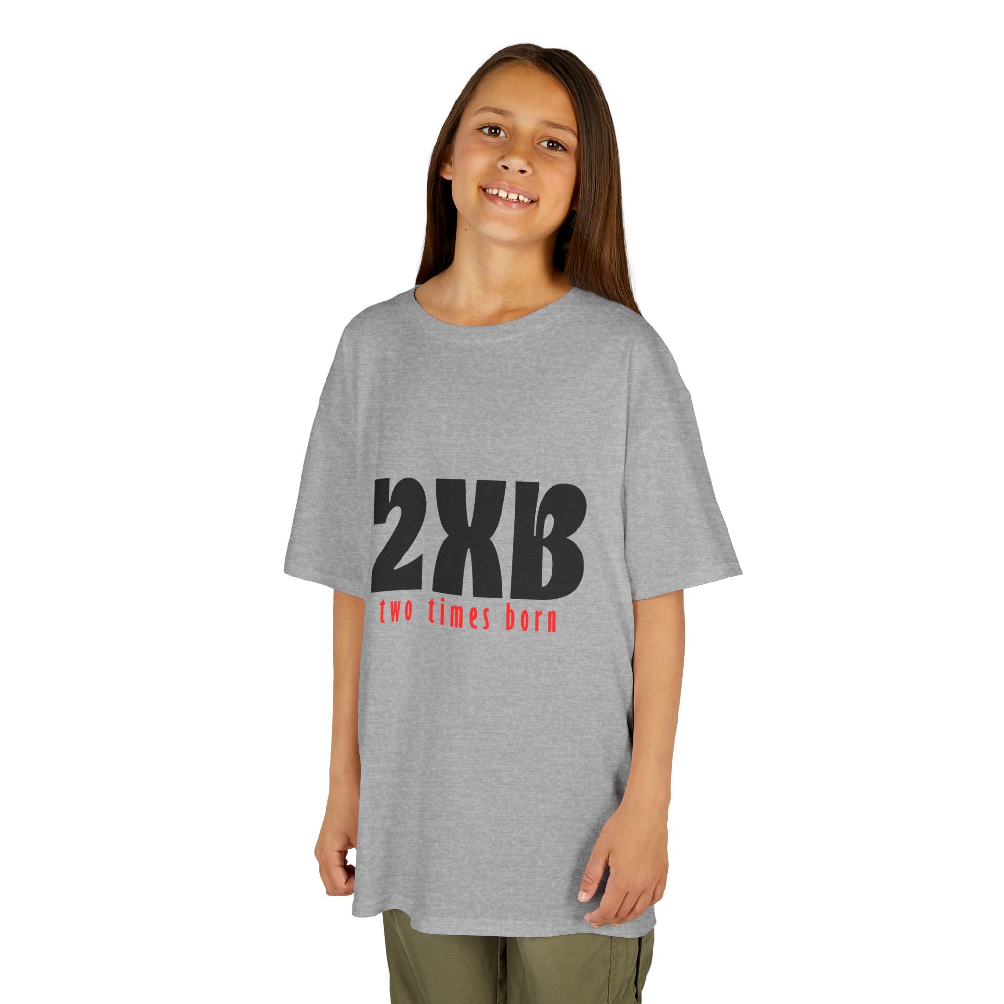 Kids T-Shirt “2xB – two times born” Bold Graphic Tee