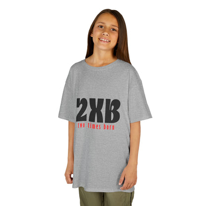Kids T-Shirt “2xB – two times born” Bold Graphic Tee - Bri Mone&