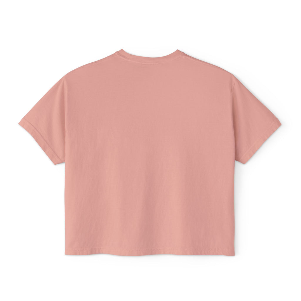 Joy Comes in the Morning Women's Cropped Tee — Inspirational Sunrise Graphic