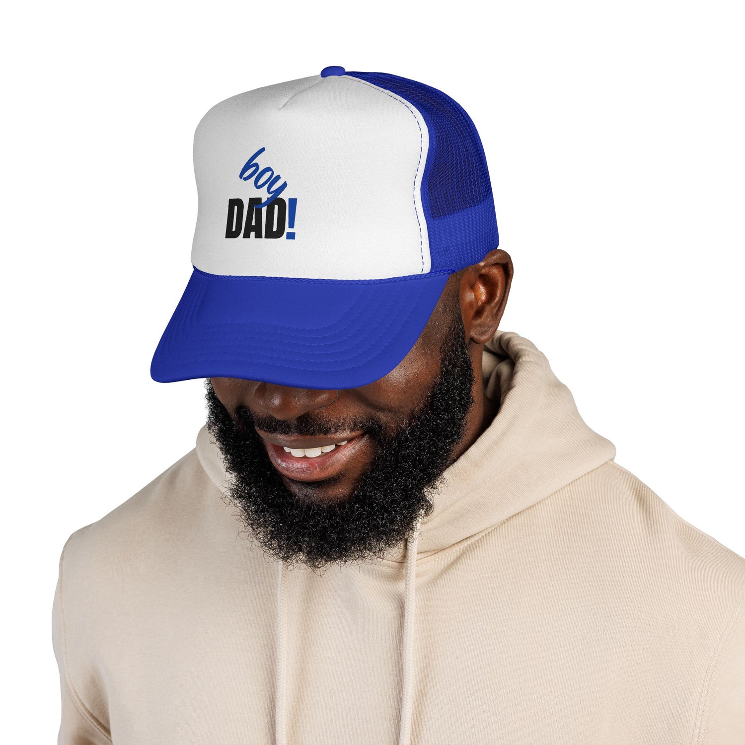 Boy Dad Trucker Cap — New Baby Announcement Hat for Proud Fathers - Bri Mone&