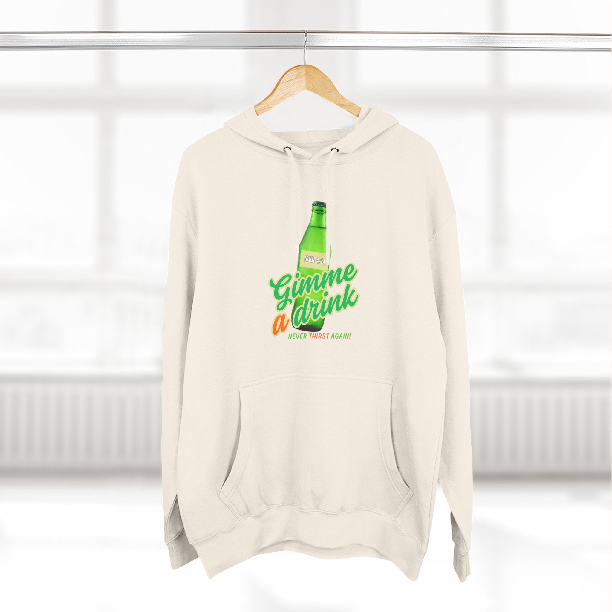 Gimme a Drink Hoodie – Retro Soda Bottle Graphic Pullover