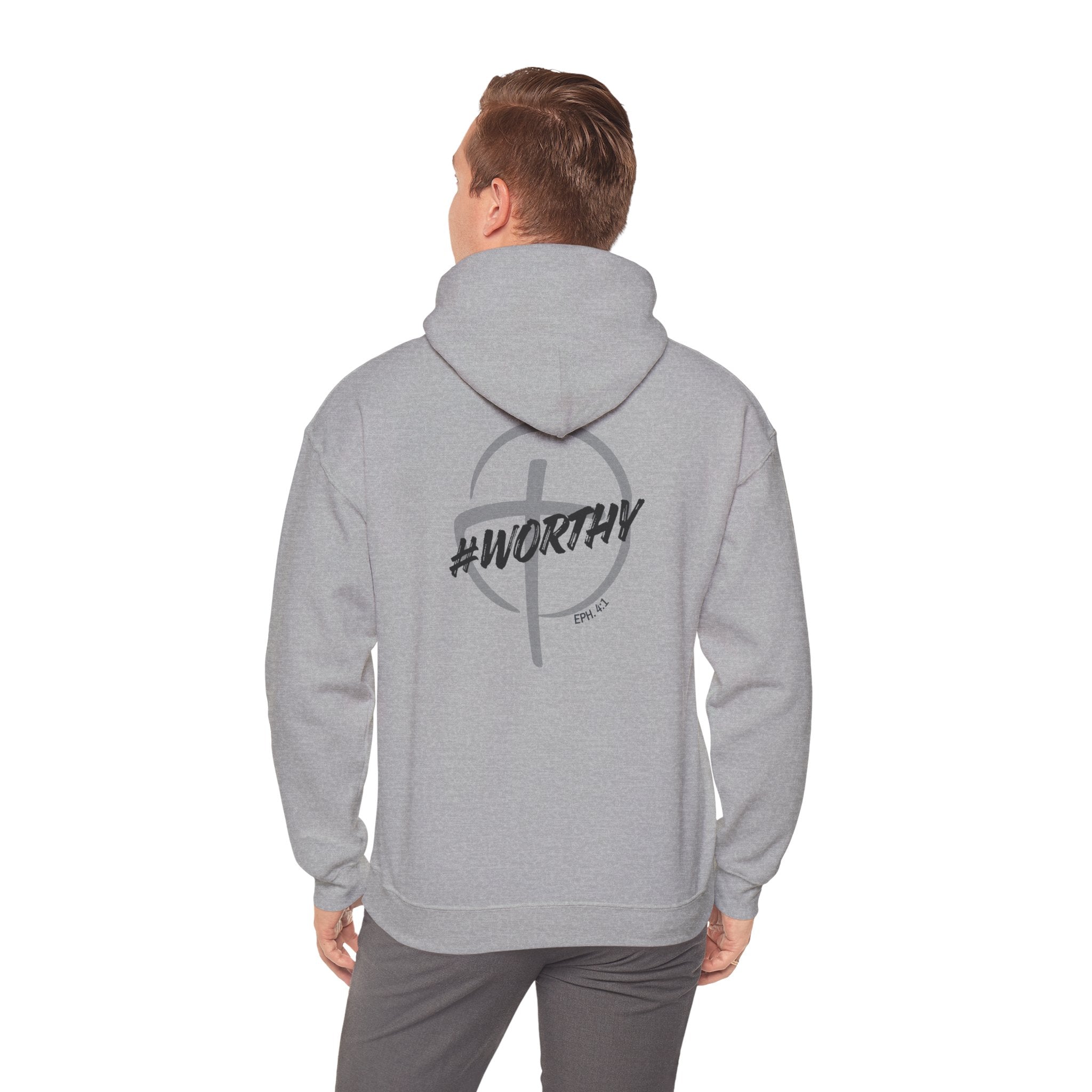 #Worthy Unisex Hoodie Faith-Inspired Graphic Pullover