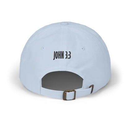 Classic Dad Cap — 2xB (Two Times Born) Embroidered Baseball Hat, John 3:3 Christian Faith Dad Hat - Bri Mone&
