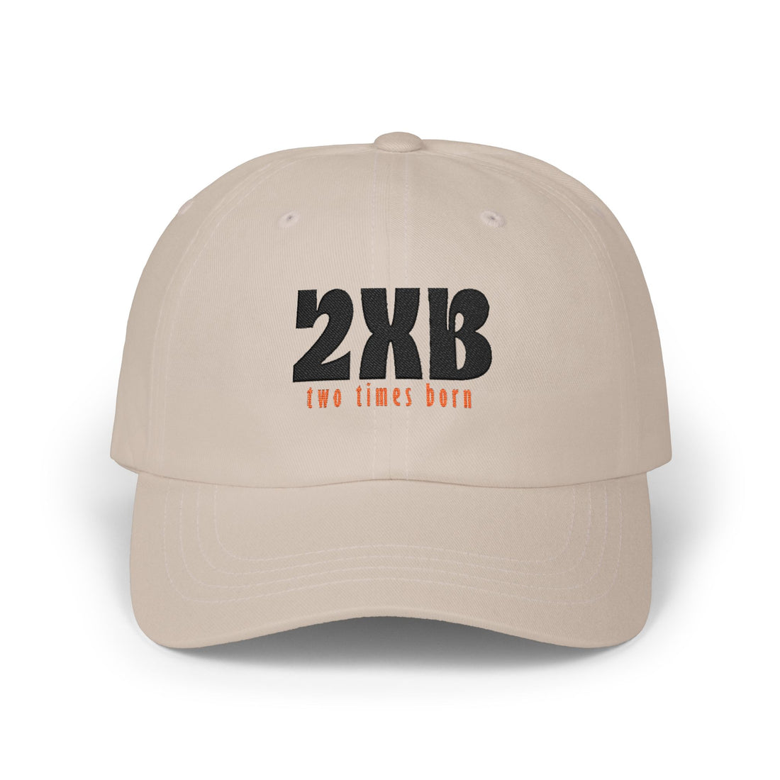 Classic Dad Cap — 2xB (Two Times Born) Embroidered Baseball Hat, John 3:3 Christian Faith Dad Hat - Bri Mone&