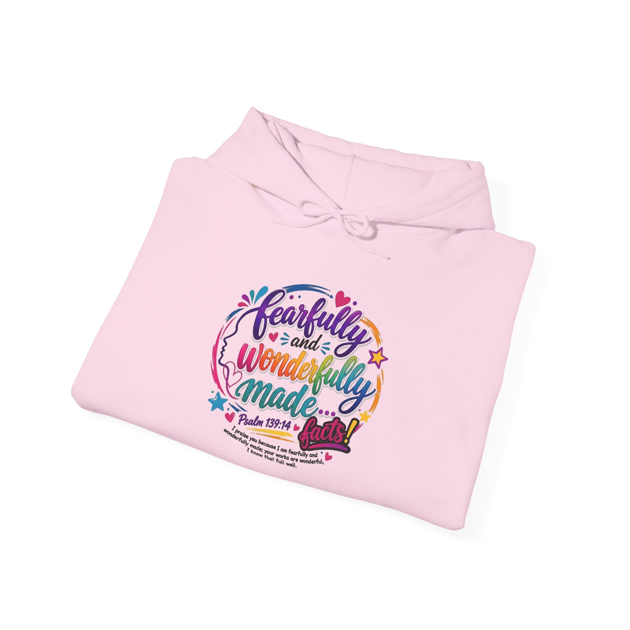 Fearfully & Wonderfully Made Women's Hoodie — Christian Scripture Sweatshirt